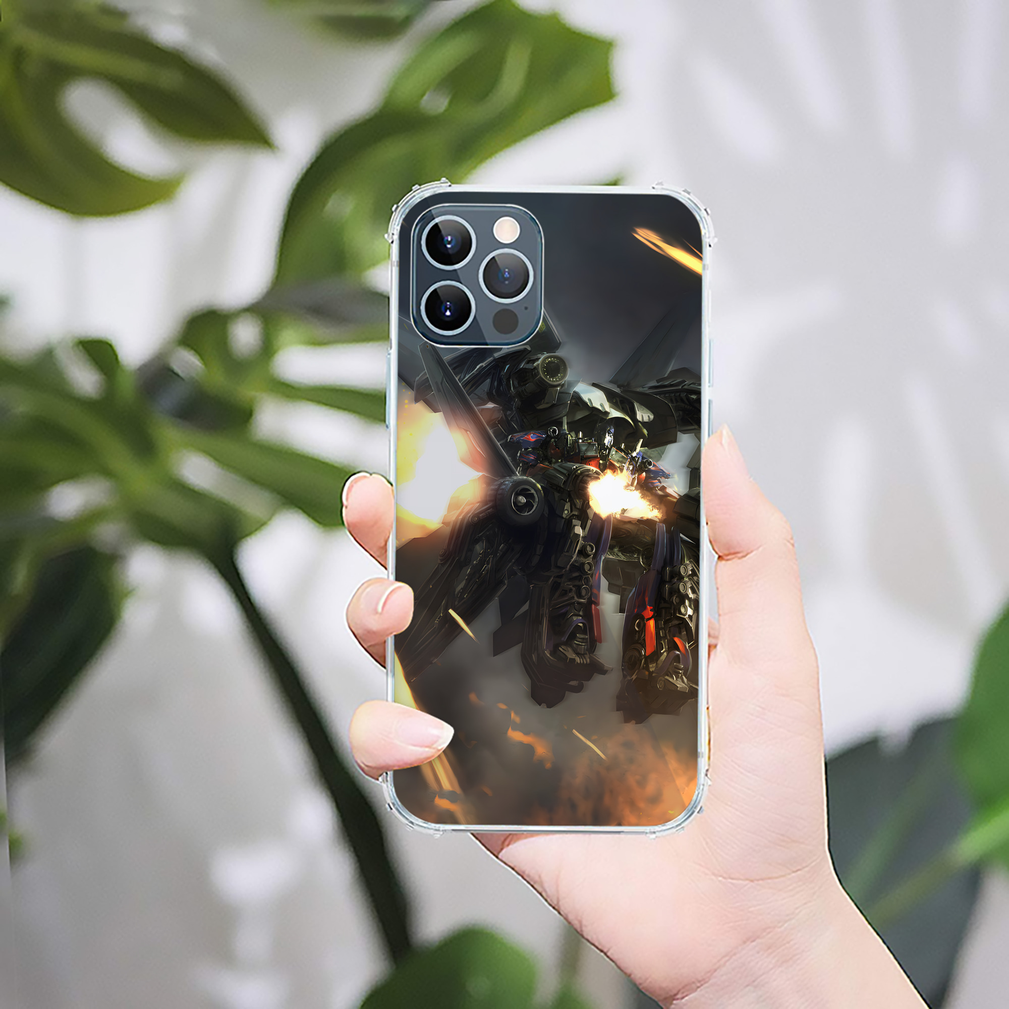 （画像用） Transformers トランスフォーマー 【iPhone 12シリーズ対応】透明スマホケース（クリアソフトケース）